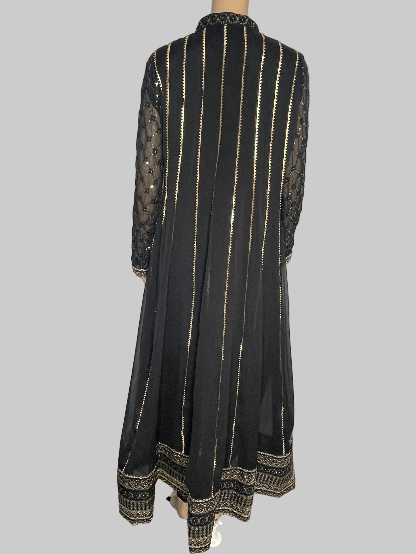 Chiffon Embellished Long Anarkali Dress