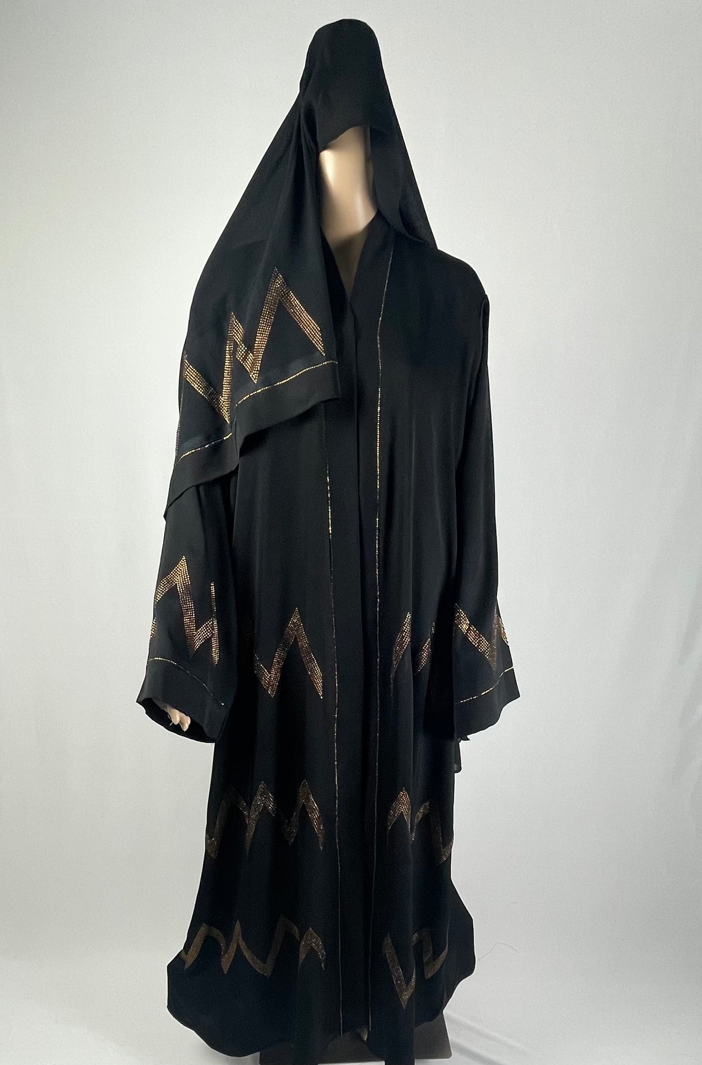 Elegant Rhinestones Abaya