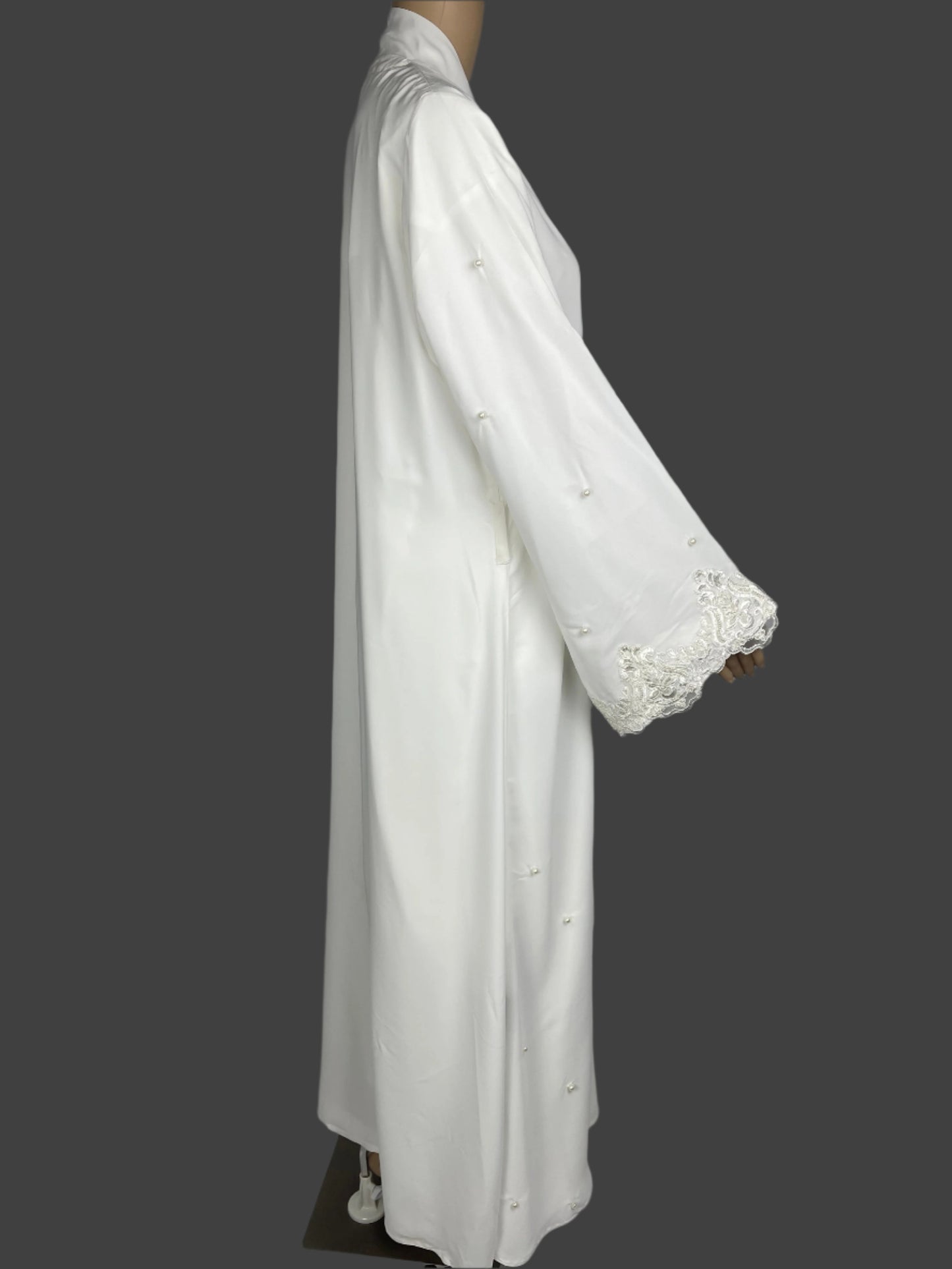 Pearls And Lace Work Abaya