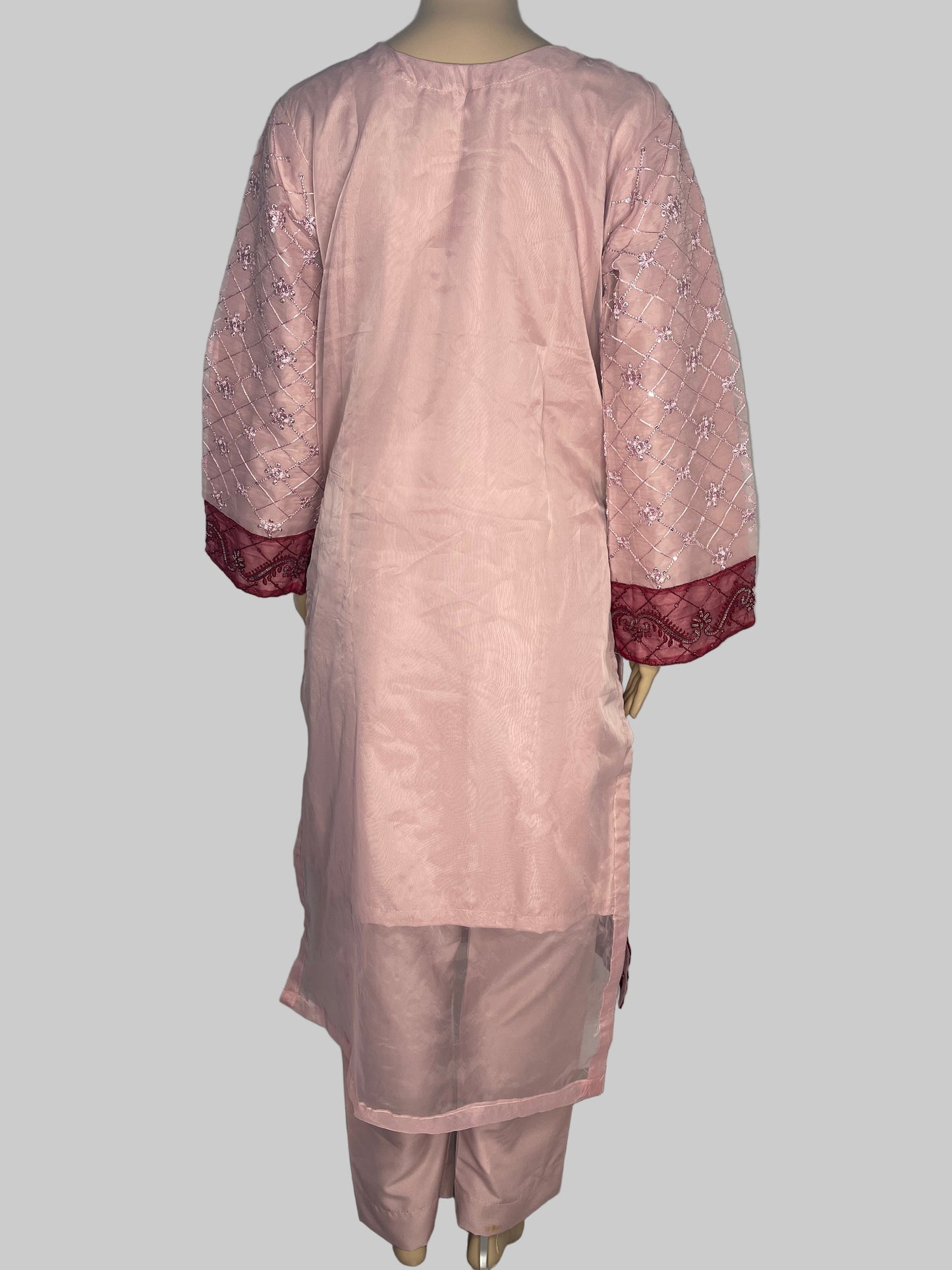 Traditional Resham Tilla Pearls And Rhinstones Shalwar Kameez