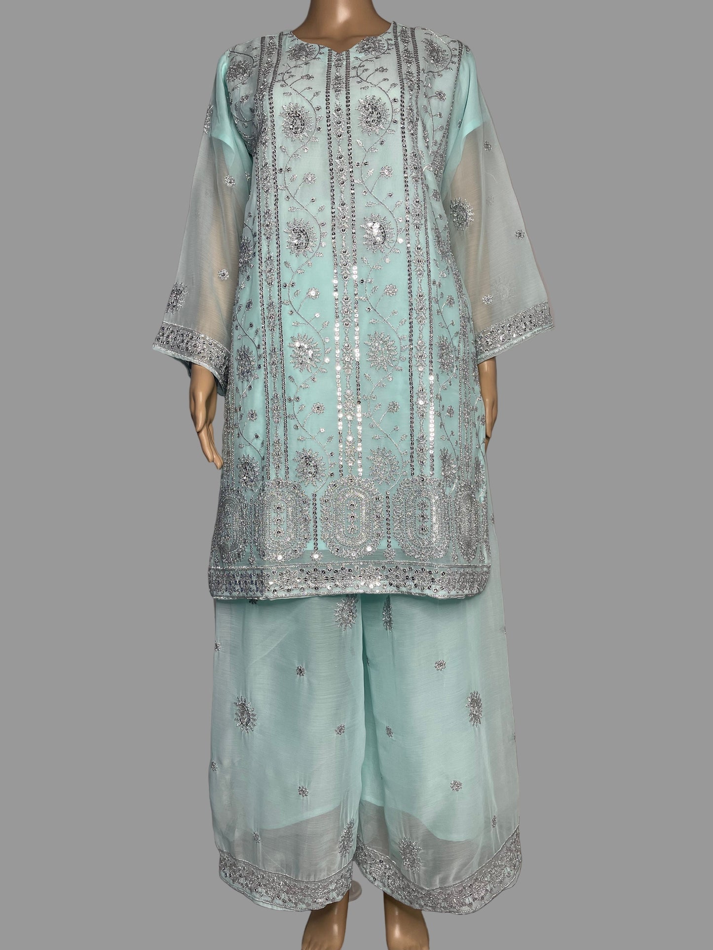 Luxurious Chiffon Fabric Plazzo dress