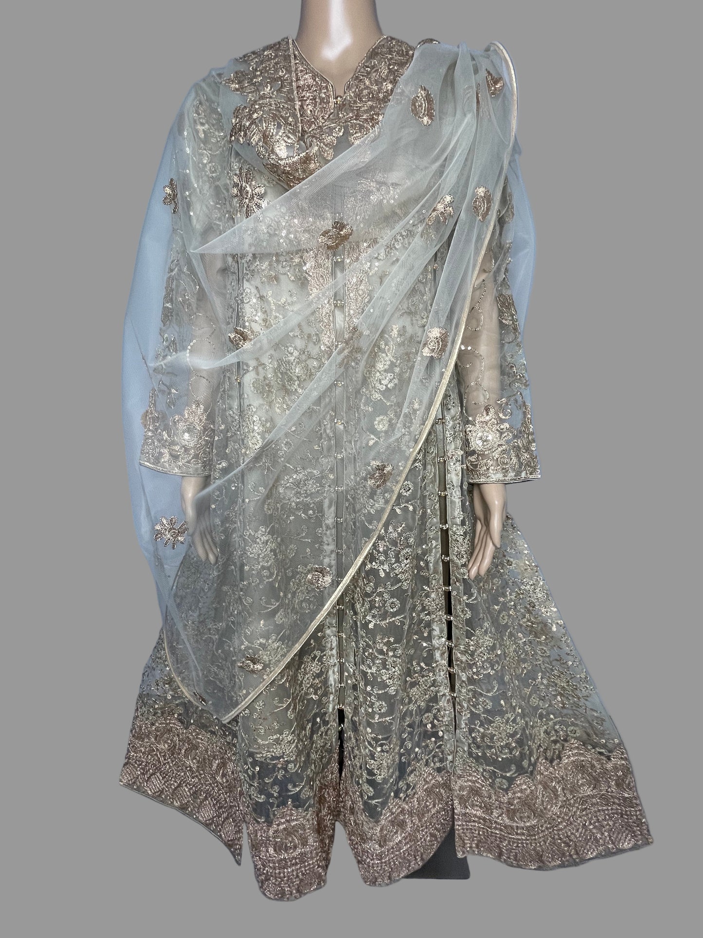 Stunning and Luxurious Golden Long Dress