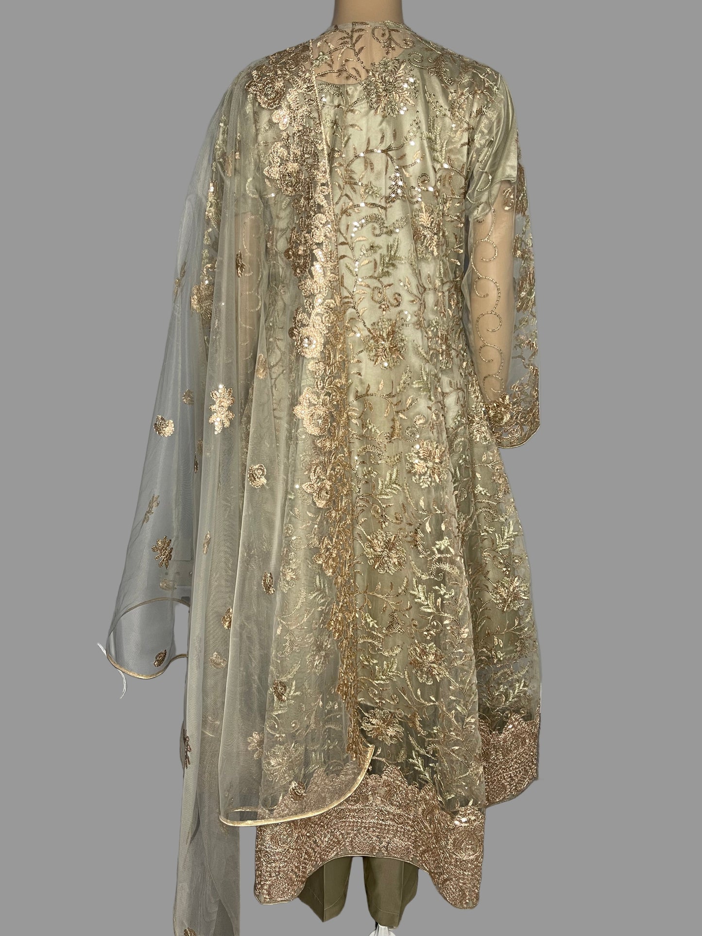 Stunning and Luxurious Golden Long Dress