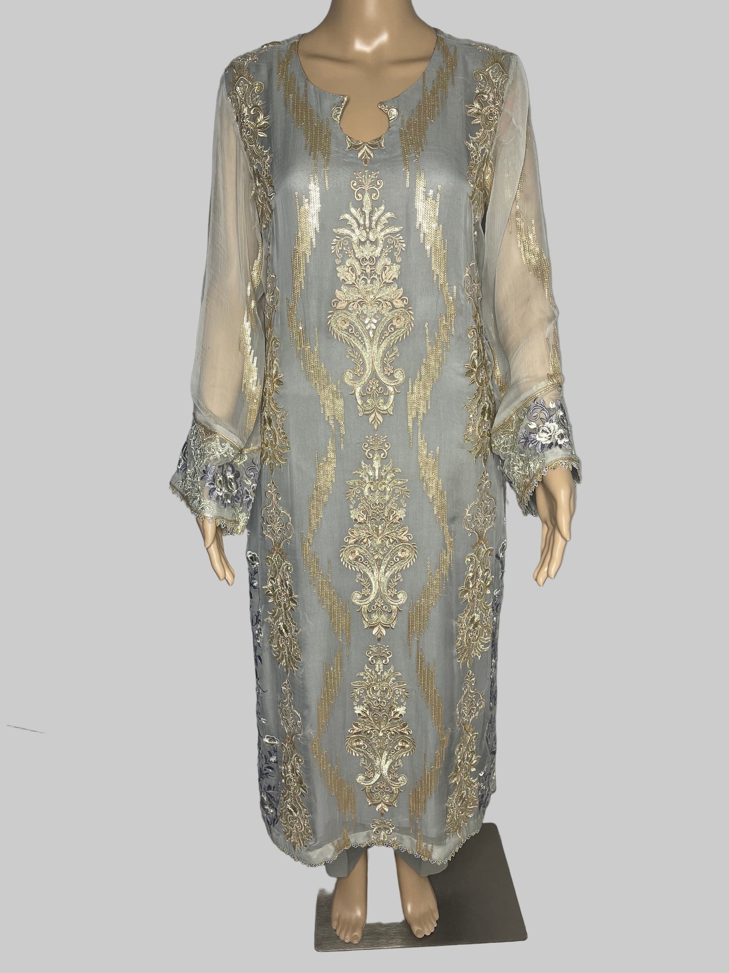 Pure Chiffon Embroidered Trendy Shalwar Kameez