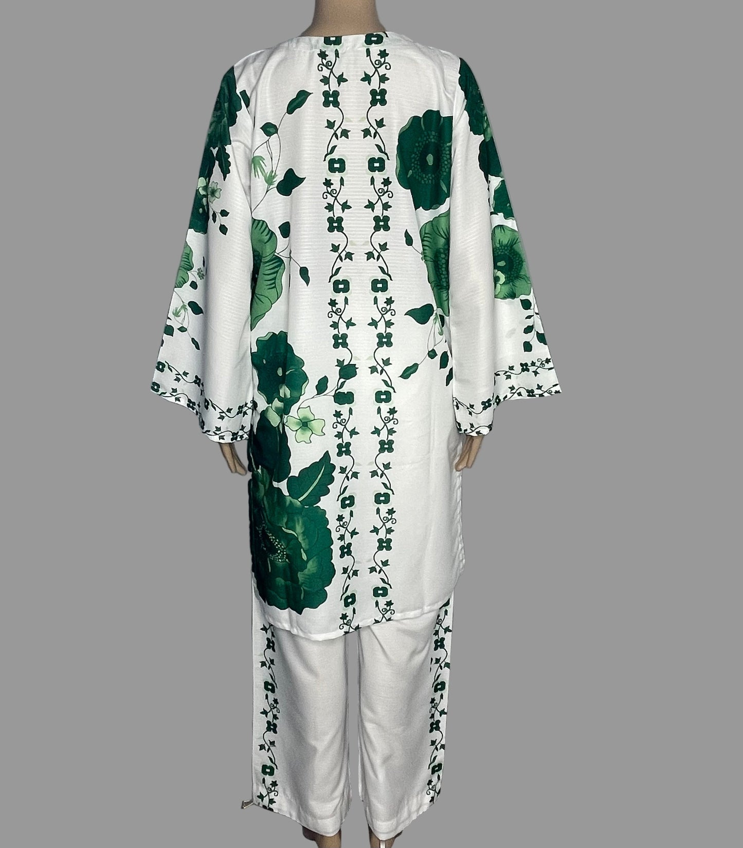Co-Ord Set White And Green
