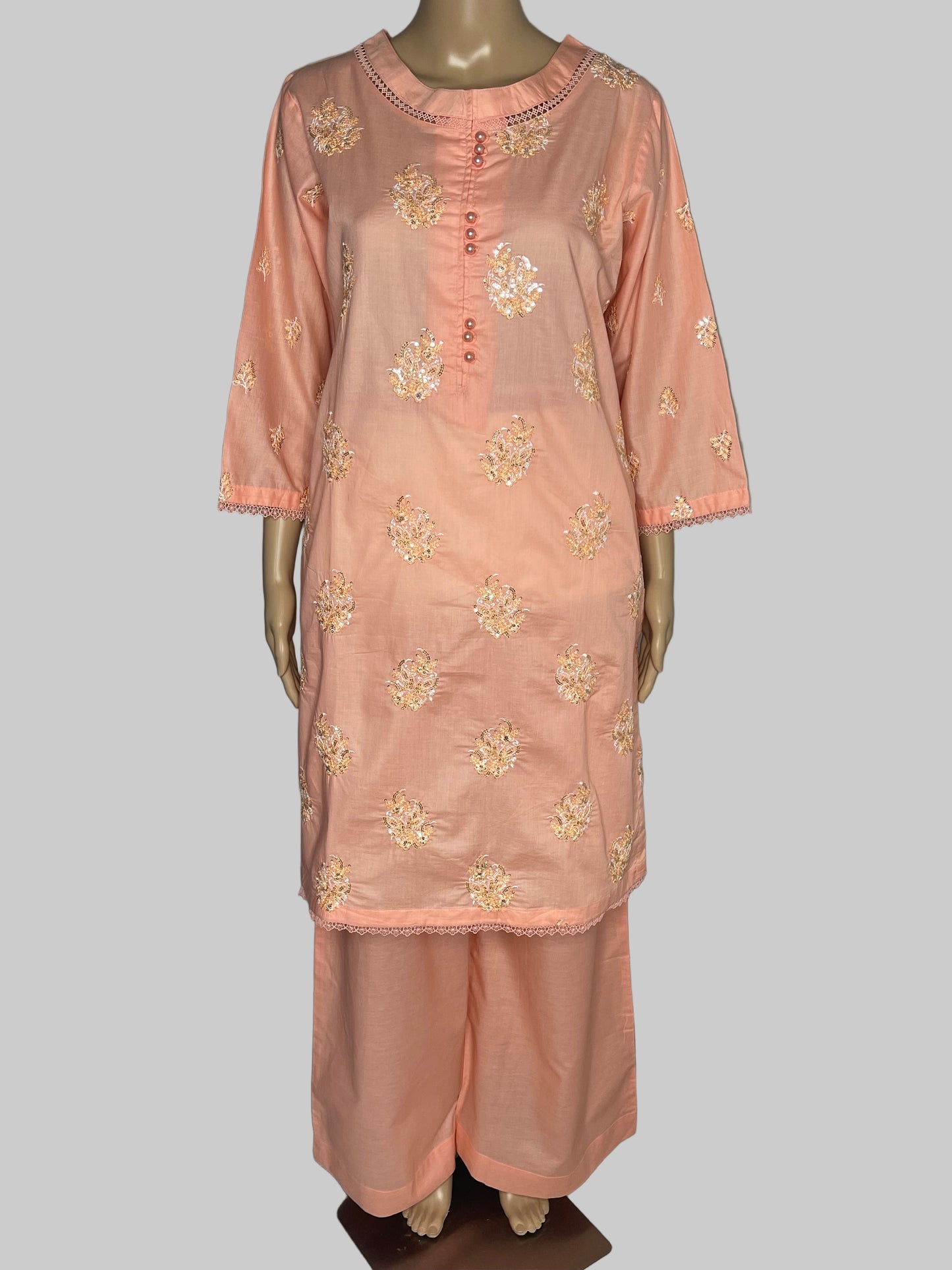 Finest Cotton Dress Embroidered