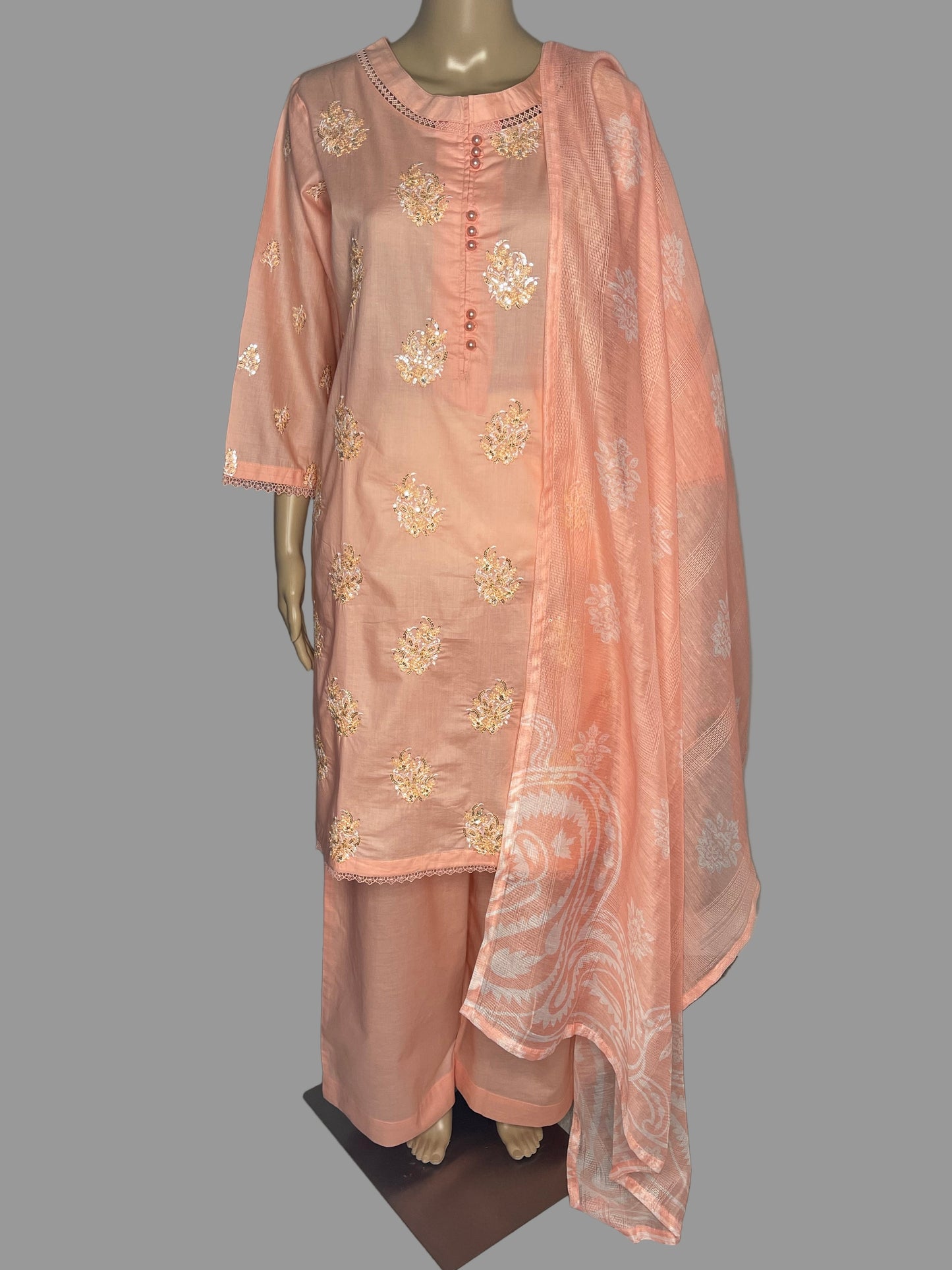 Finest Cotton Dress Embroidered