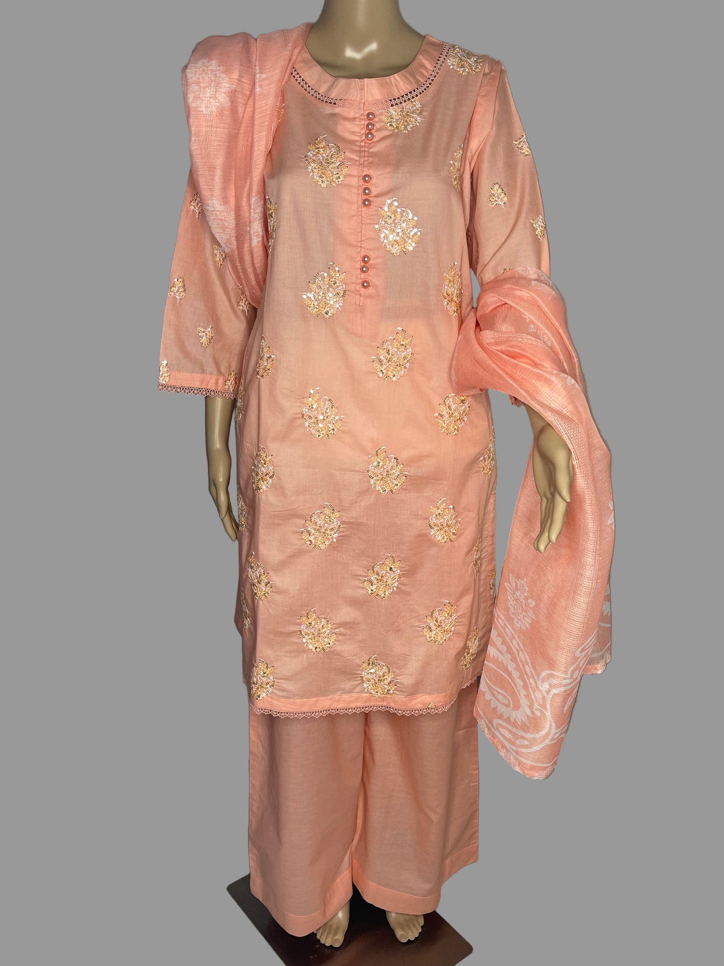 Finest Cotton Dress Embroidered