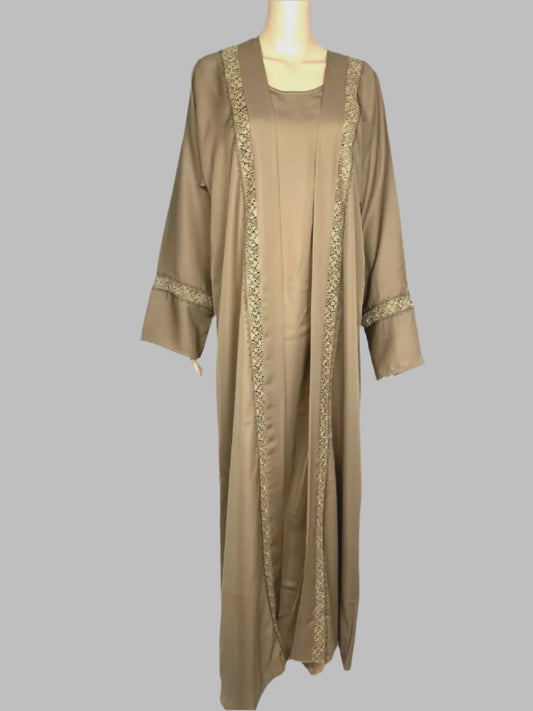 Beautiful Lace Pattern Abaya